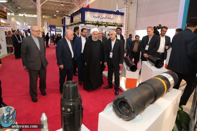 (تصاویر) بازدید روحانی از نمایشگاه بین‌المللی نفت