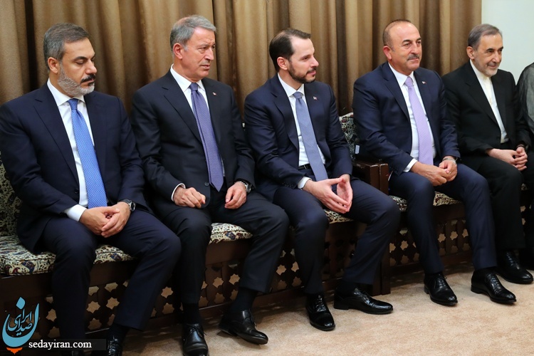 (تصاویر) رهبرانقلاب در دیدار با رئیس جمهوری ترکیه