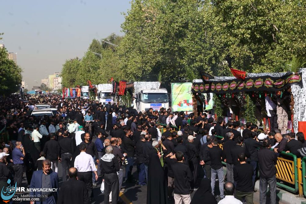 استقبال باشکوه تهران از تشییع پیکر 135 شهید گمنام + تصاویر