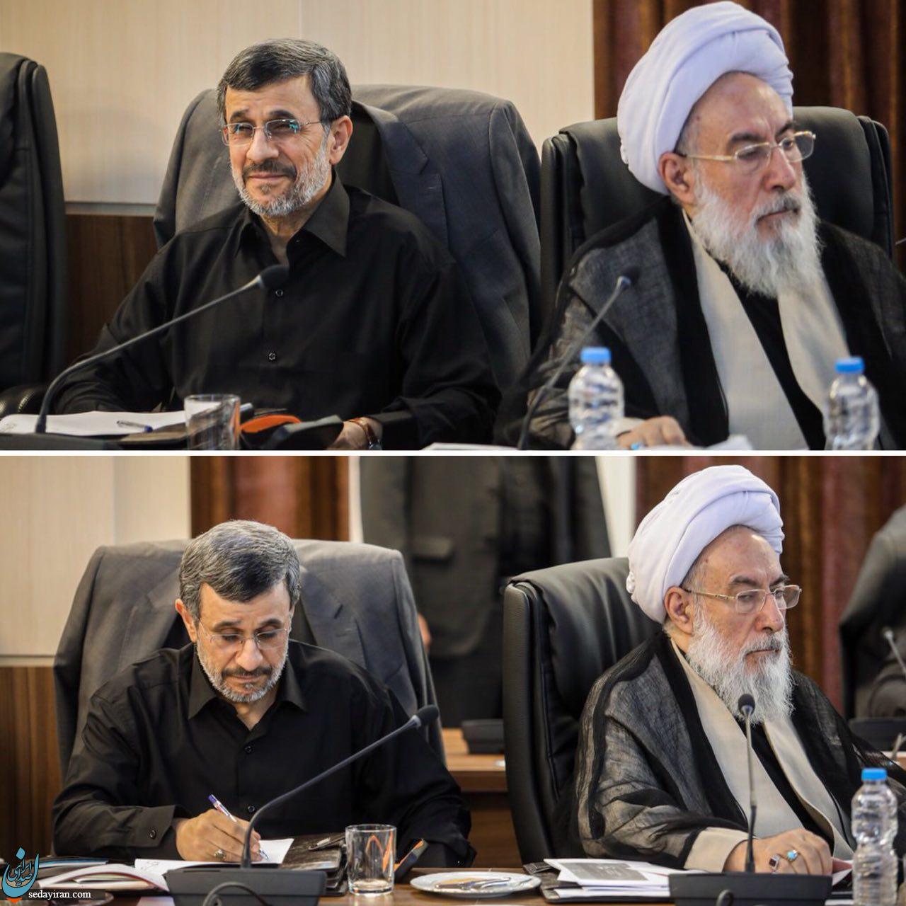تصویری از بی اعتنایی شبستری به احمدی نژاد
