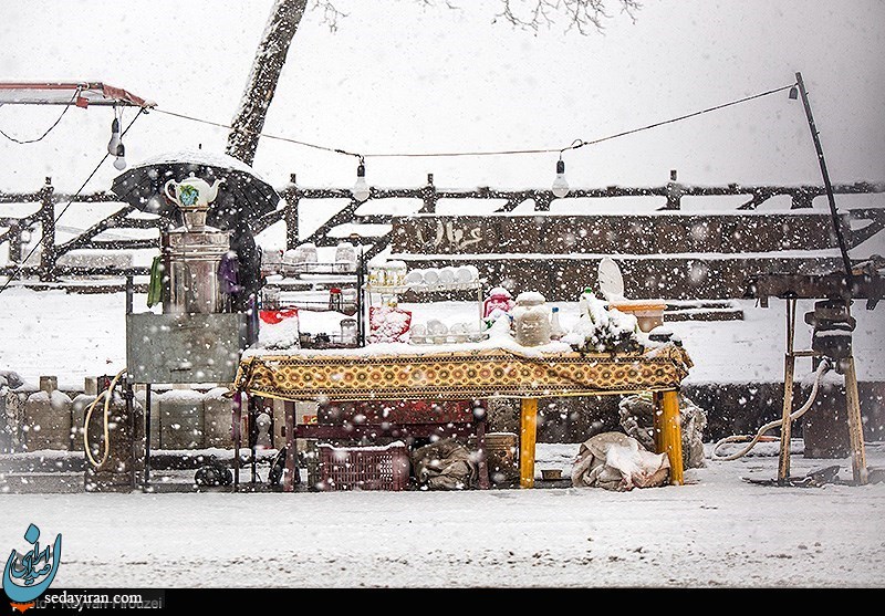 (تصاویر) بارش برف در آخرین روزهای پاییز -سنندج