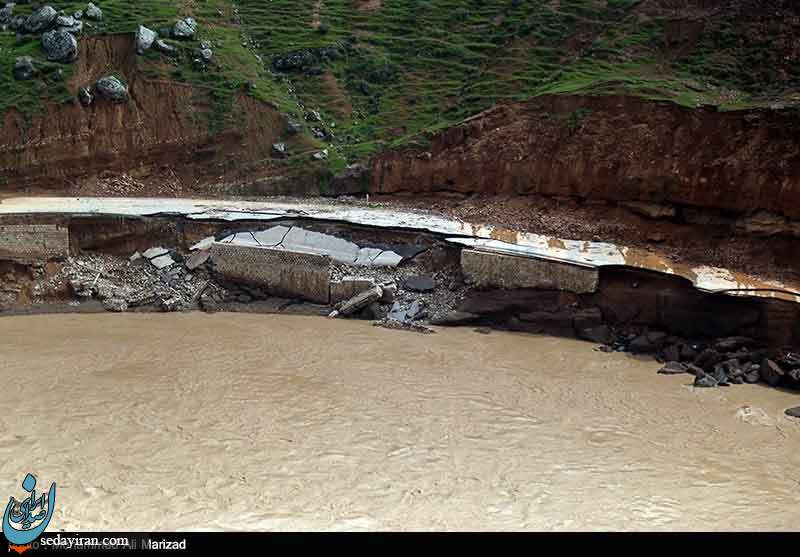 (تصاویر)  تصاویر هوایی از مناطق سیل زده لرستان