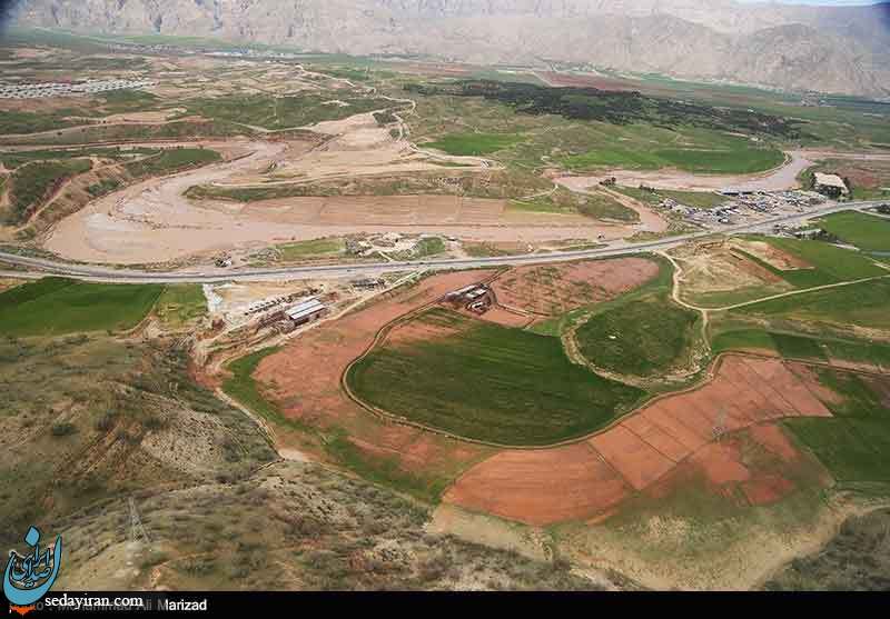 (تصاویر)  تصاویر هوایی از مناطق سیل زده لرستان