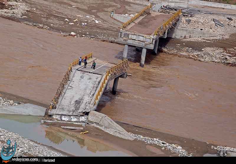 (تصاویر)  تصاویر هوایی از مناطق سیل زده لرستان