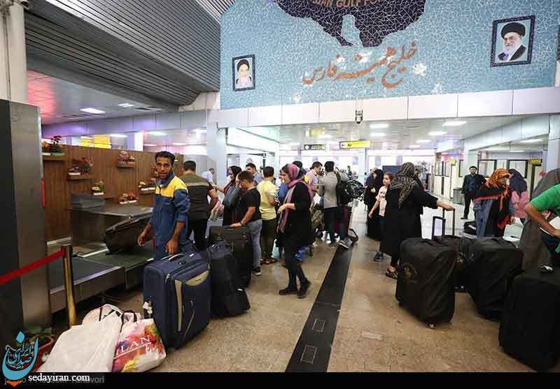 (تصاویر) فرودگاه کیش در آخرین روز تعطیلات نوروزی