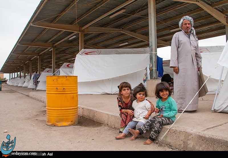(تصاویر) اسکان سیل زدگان خوزستان در اردوگاه فارابی