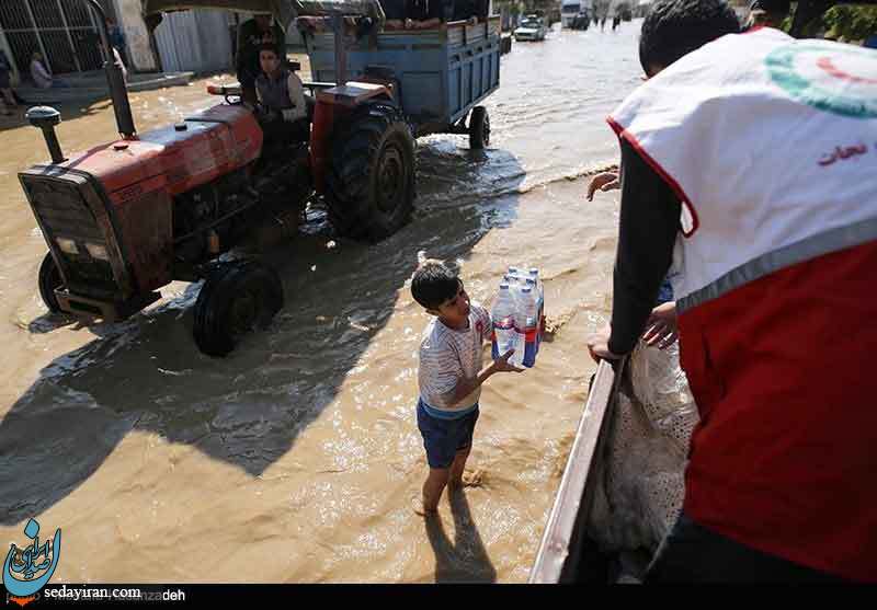 (تصاویر) امداد رسانی به مناطق سیل زده استان گلستان