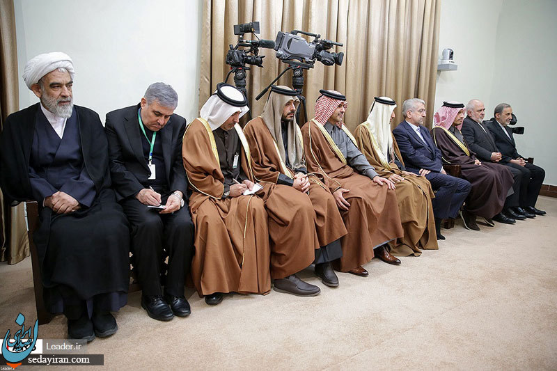 (تصاویر) دیدار امیر قطر با رهبر معظم انقلاب اسلامی
