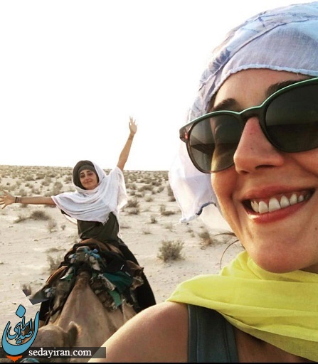 زهرا امیر ابراهیمی و گلشیفته فراهانی در صحرا!+عکس