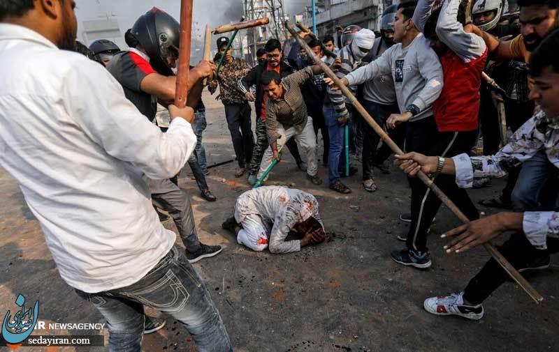 (تصاویر) حمله هندوهای افراطی به مسلمانان هند