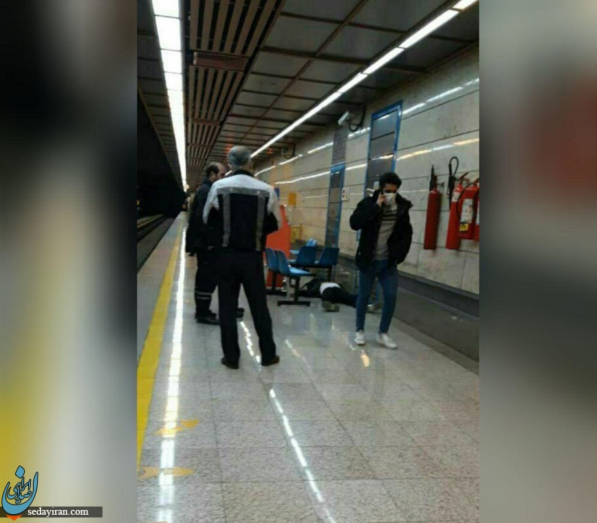مسافر مشکوک به کرونا در مترو+عکس