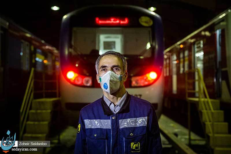ضدعفونی واگن های«مترو» و «بی آر تی» تهران