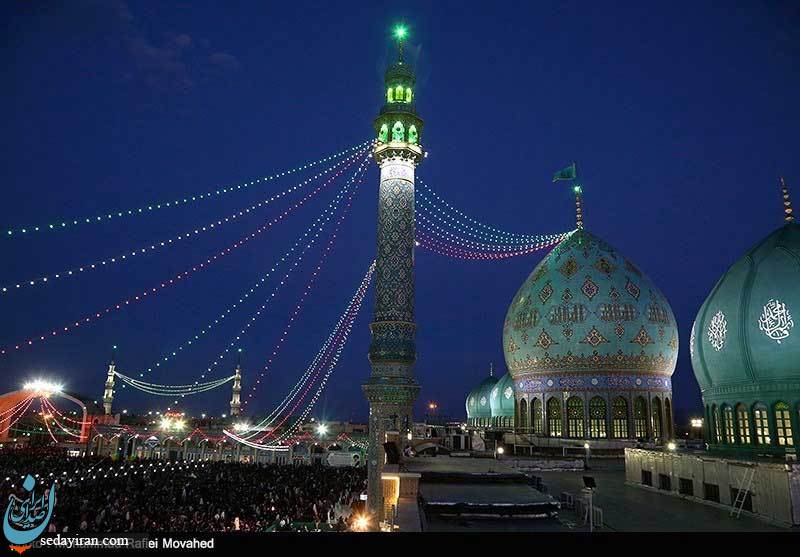 (تصاویر) مسجد جمکران در شب نیمه شعبان