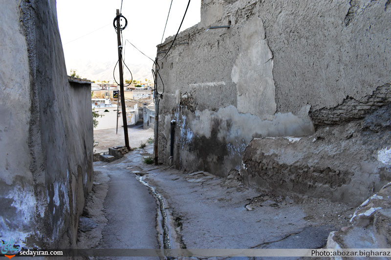 (تصاویر) محله های در معرض خطر سیل و زلزله در شهر لار/ خطر جانی و مالی برای اهالی محله
