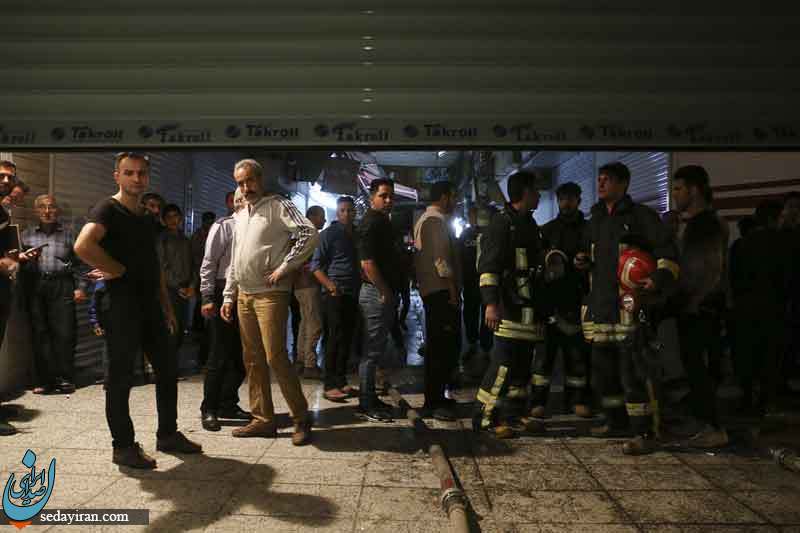 (تصاویر) آتش سوزی سینما بهمن شیراز