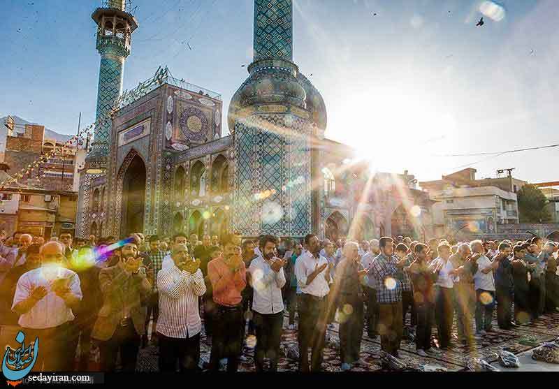 (تصاویر) اقامه نماز عید فطر - امامزاده صالح‌(ع)