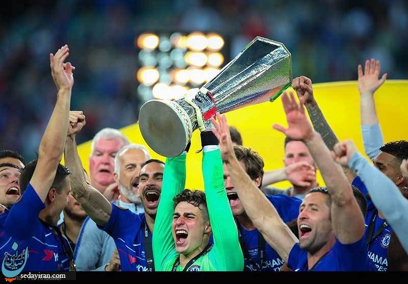 (تصاویر) جشن قهرمانی تیم فوتبال چلسی در فینال لیگ اروپا
