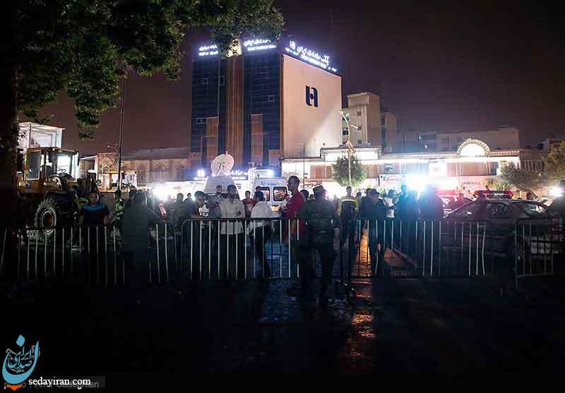 (تصاویر) مهار آتش در هتل آسمان شیراز