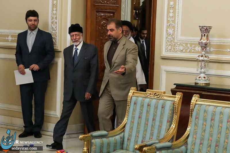 (تصاویر) دیدار وزیر امور خارجه عمان با رئیس مجلس شورای اسلامی