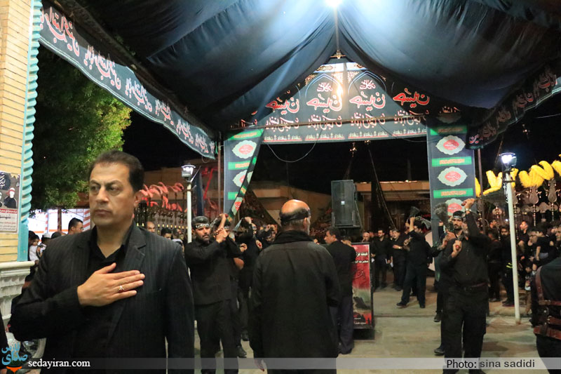 (تصاویر) مراسم عزاداری شب هشتم محرم در شهر لار