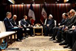 تبادل نظر روحانی و ماکرون در حاشیه اجلاس سازمان ملل تبادل نظر روحانی و ماکرون در حاشیه اجلاس سازمان ملل