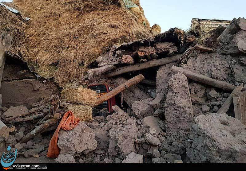 (تصاویر) خسارات زلزله در میانه - آذربایجان شرقی