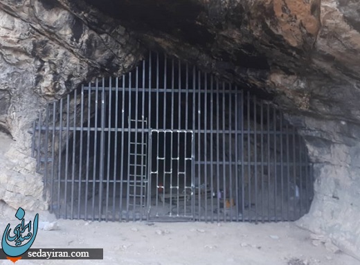 ساخت درب حفاظتی غار 54 هزار ساله کلدر خرم آباد زادگاه انسان هوشمند