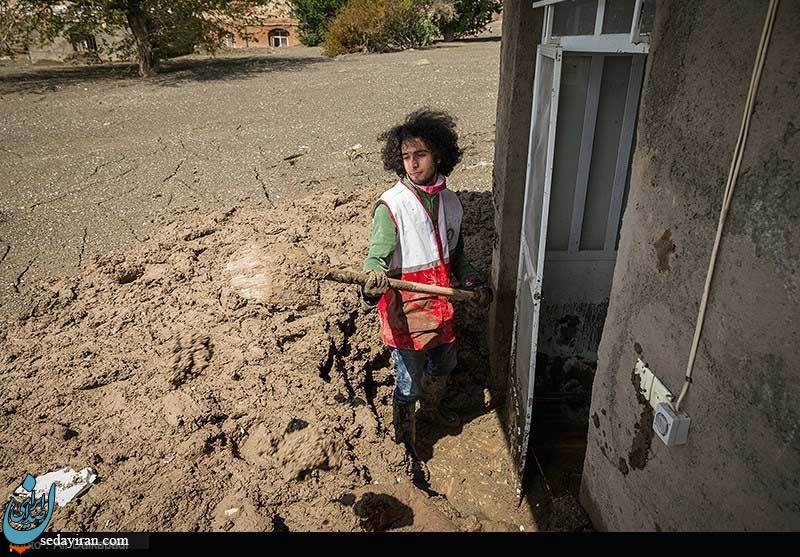 (تصاویر) خسارات سیل در روستای بهانگر سبزوار