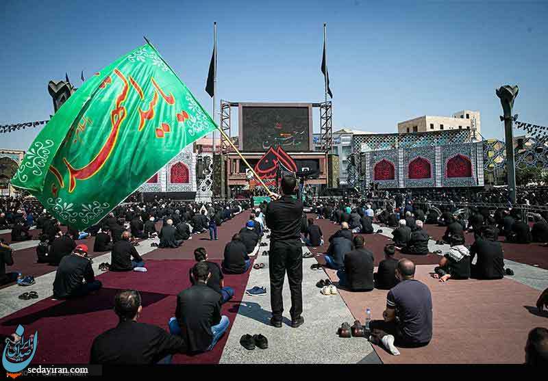 (تصاویر) مراسم عزاداری ظهر عاشورا در میدان امام حسین(ع)_تهران