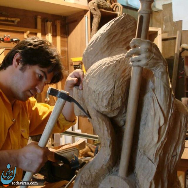 محمد علی ودود از هنرهای چوبی می گوید
