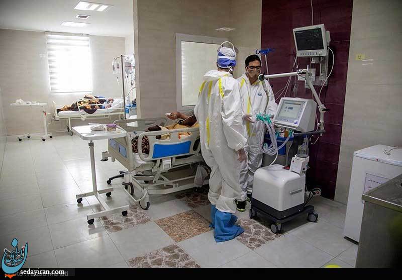 (تصاویر) وضعیت بحرانی بیمارستان تخصصی کرونا_کرمانشاه