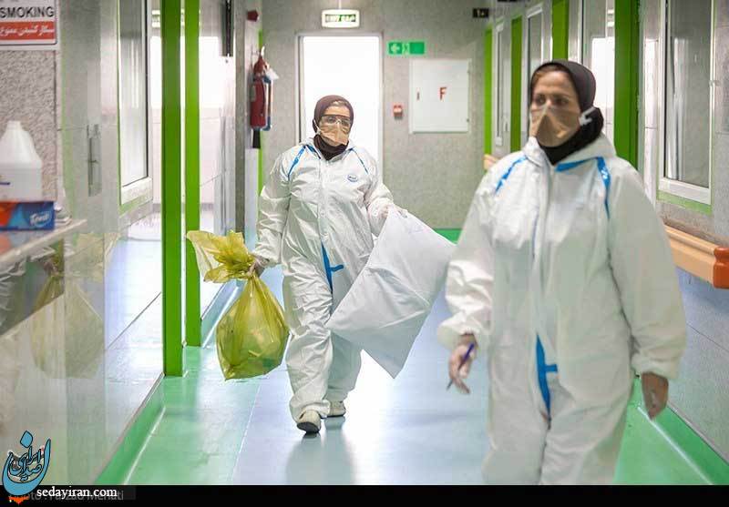 (تصاویر) وضعیت بحرانی بیمارستان تخصصی کرونا_کرمانشاه