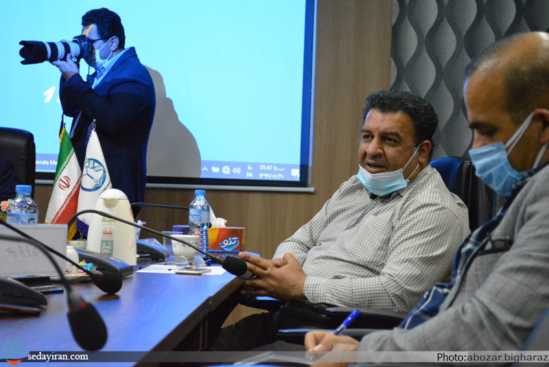 (تصاویر) نشست خبری سرپرست دانشکده علوم پزشکی شهرستان لارستان