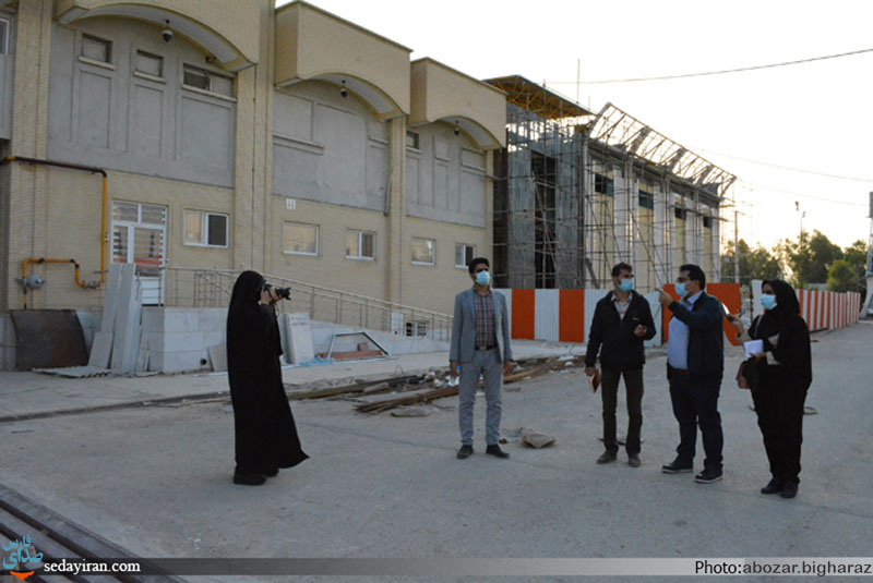 (تصاویر) بازدید رسانه ها از پروژه های در حال ساخت بیمارستان امام رضا(ع) شهرستان لارستان