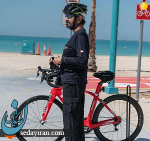دوچرخه سواری حاکم دبی + تصاویر