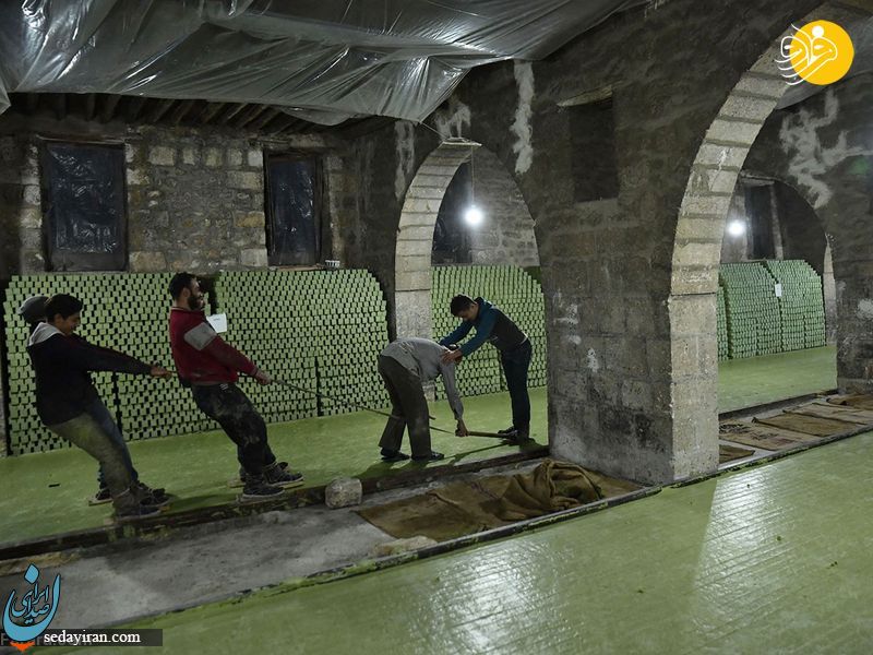 (عکس) نحوه درست کردن صابون‌های سنتی معروف سوریه (حلب)