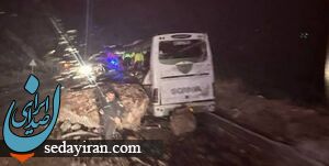 واژگونی اتوبوس مسافربری در اردبیل / شمار فوتی ها اعلام شد