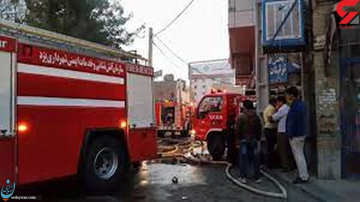 جزئیات آتش سوزی در بازار امام رضا در مشهد   عکس