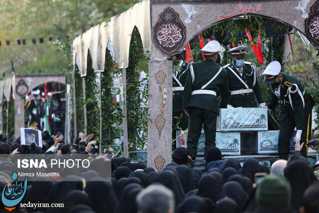 (تصاویر) مراسم تشییع 200 شهدای گمنام در تهران