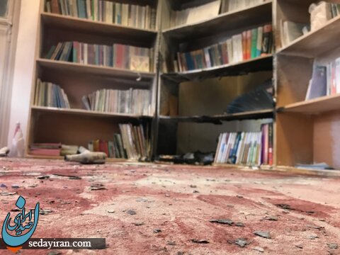 تصاویری جدید از آتش‌ سوزی دفتر بسیج دانشجویی دانشگاه آزاد تهران شمال