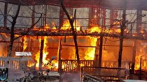 آتش‌سوزی در بازار خرم‌آباد 