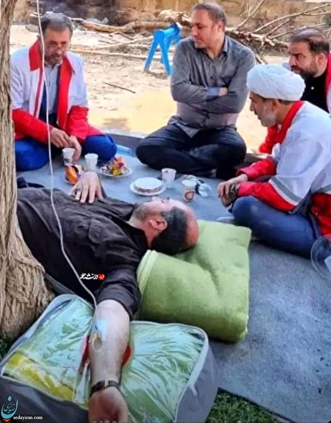 (تصویر) استاندار تهران در مناطق سیل‌زده زیر سرم رفت!