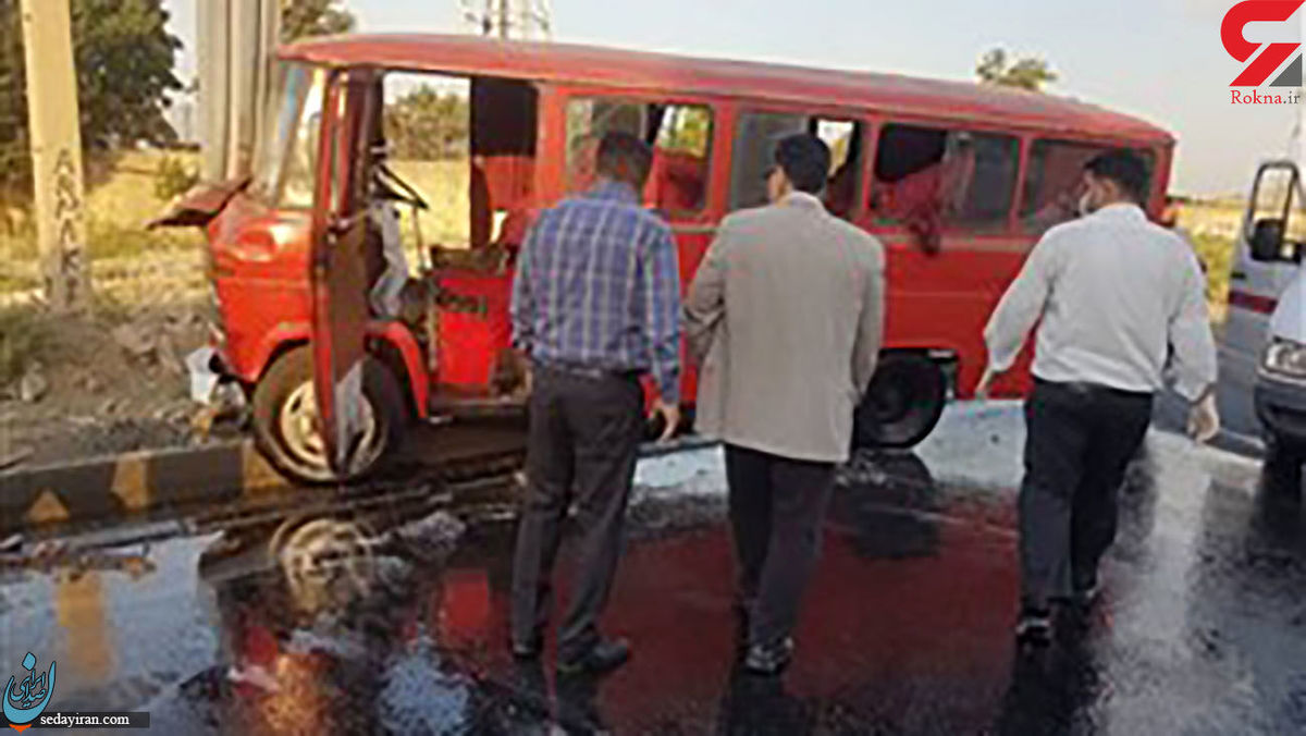 واژگونی خونین مینی‌بوس در پارک کوهستان کرمانشاه   مصدومیت 5 نفر