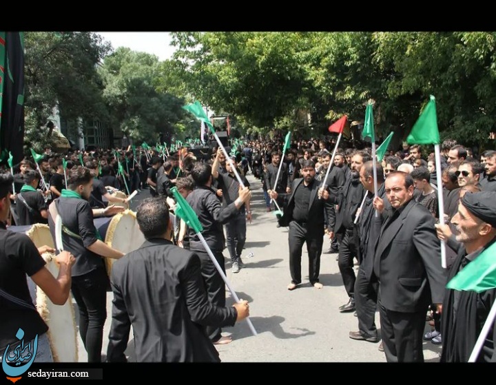 تصاویری از شور و شوق حسینی در روز عاشورا (اهر)