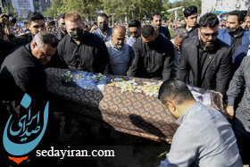 (تصاویر) مراسم تشییع و خاکسپاری هوشنگ ابتهاج در رشت
