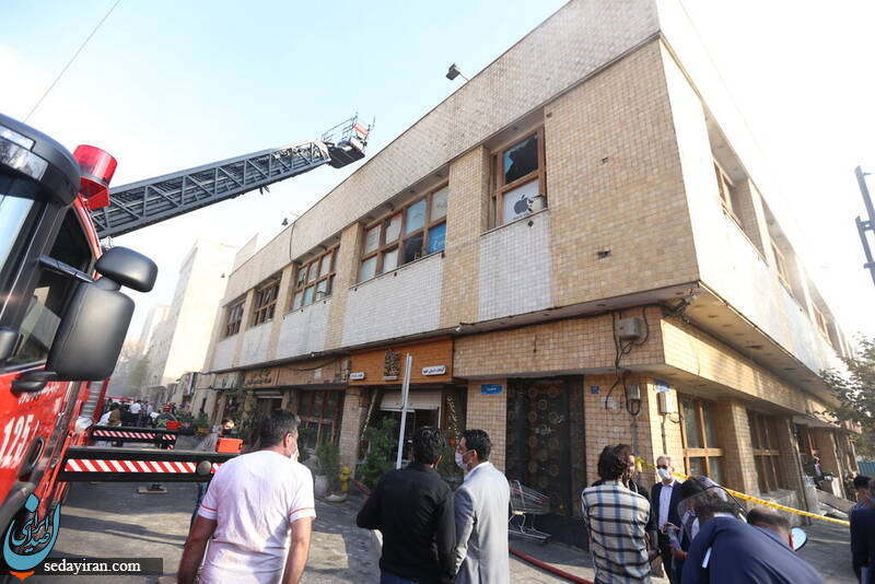 (تصاویر) آتش سوزی مهیب در محدوده پارک وی تهران