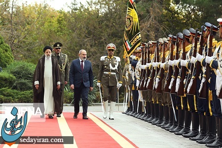 نخست وزیر ارمنستان با استقبال رئیسی وارد تهران شد