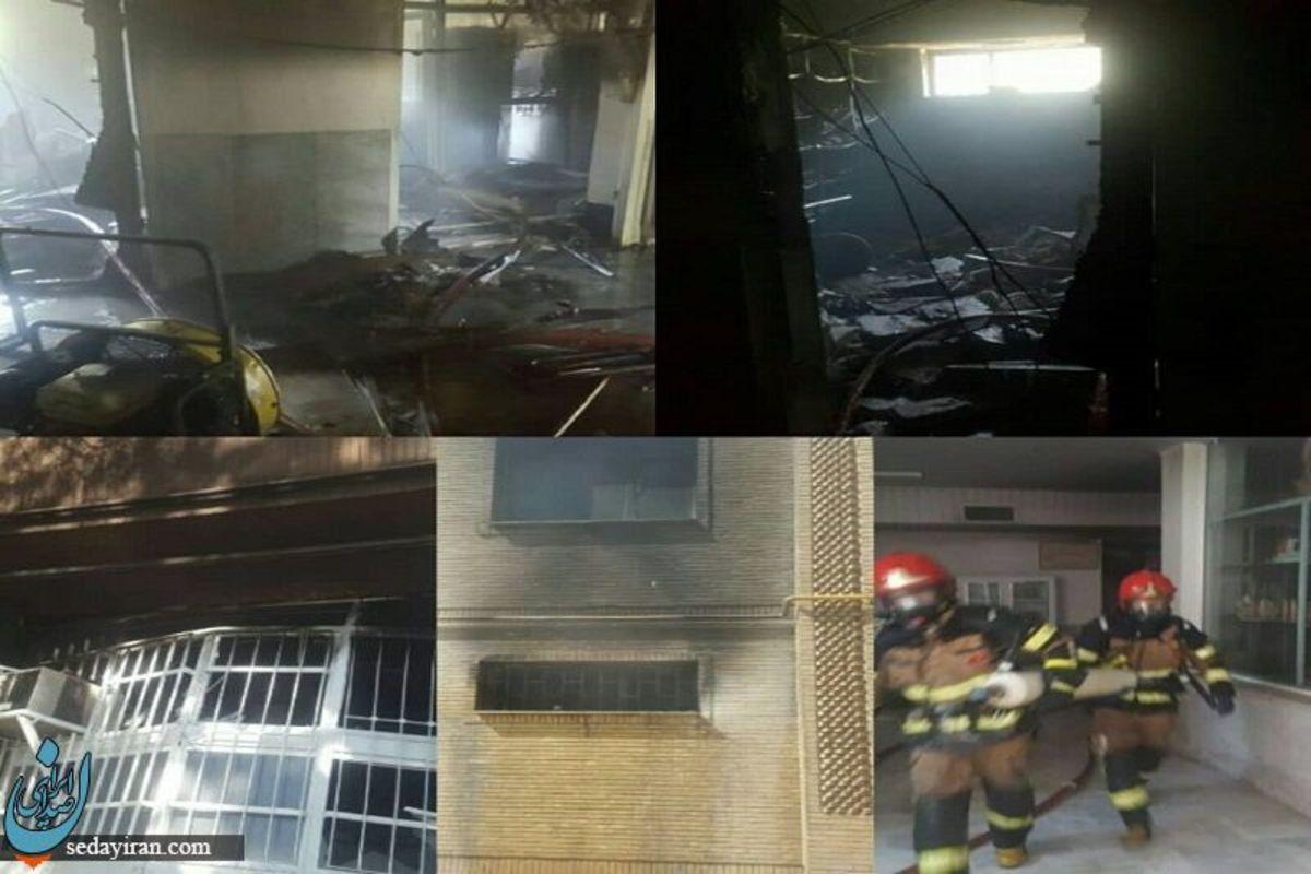 آتش سوزی در آزمایشگاه دانشکده نفت و گاز گچساران   تمام تجهیزات در آتش سوخت
