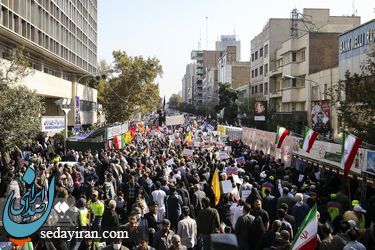 (تصاویر) مراسم راهپیمایی 13 آبان در تهران