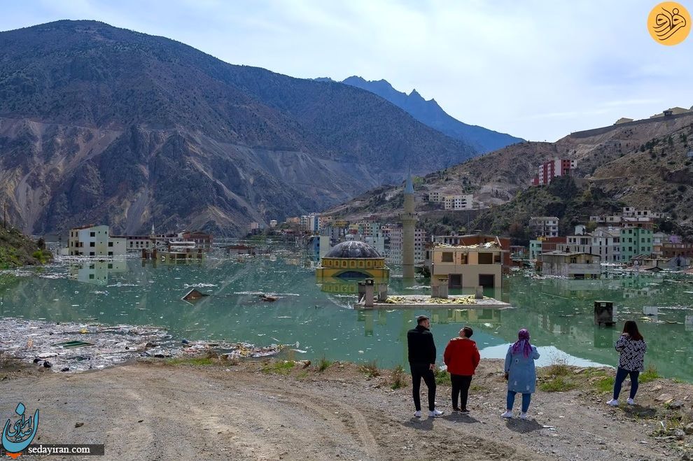 (تصاویر) این شهر ترکیه زیر آب مدفون شد